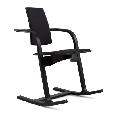 Krzesło ergonomiczne Actulum ciemnoszare, czarne drewno Varier