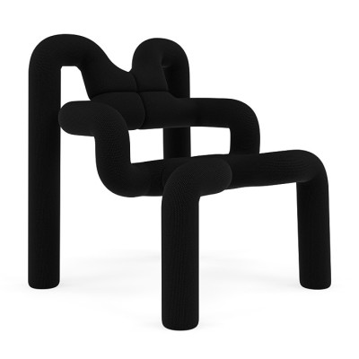 Krzesło ergonomiczne Ekstrem czarne Knit 009 Black Varier