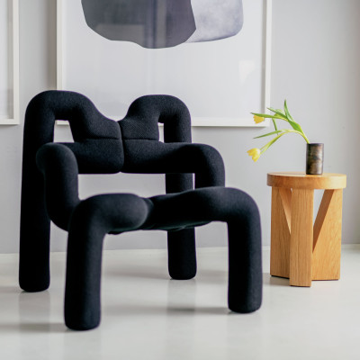 Krzesło ergonomiczne Ekstrem czarne Knit 009 Black Varier