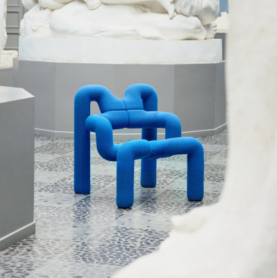 Krzesło ergonomiczne Ekstrem niebieskie Knit 025 Pool Varier