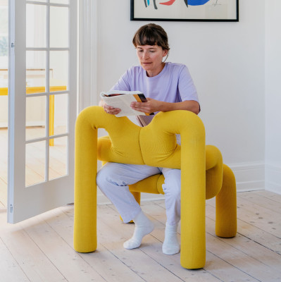Krzesło ergonomiczne Ekstrem żółte Knit 088 Sulphur Varier