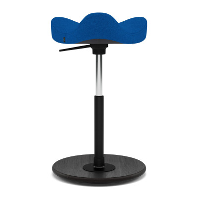 Krzesło ergonomiczne Move niebieskie, czarne drewno Varier