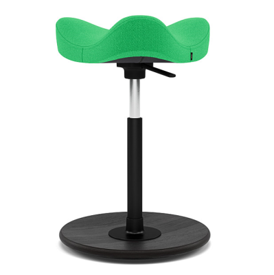 Krzesło ergonomiczne Move zielone, czarne drewno Varier