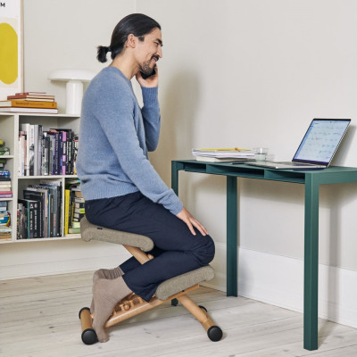 Krzesło ergonomiczne Multi beżowo-szare, Hallingdal 65 220 Varier