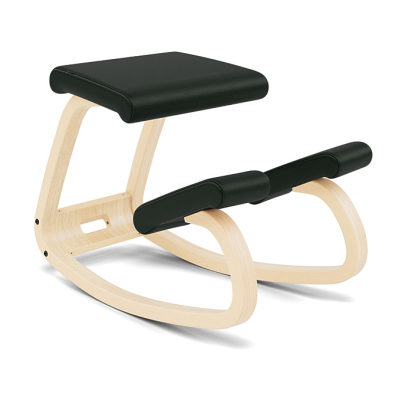 Krzesło ergonomiczne Variable zielone Noir 31327, naturalne drewno Varier