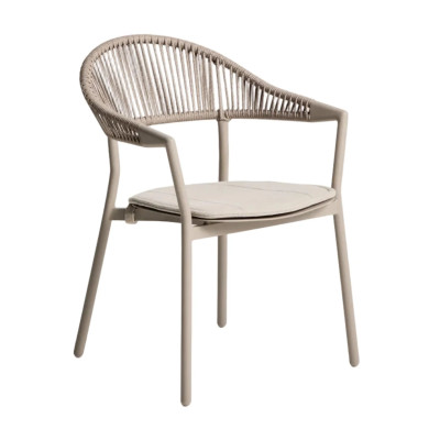 Krzesło ogrodowe Alimia taupe Kave Home