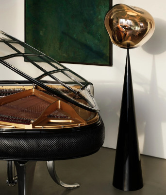 Lampa podłogowa Melt Cone Fat Gold Tom Dixon