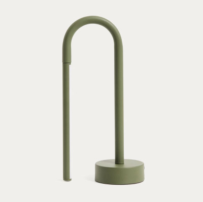 Lampa przenośna Bow zielona Kave Home