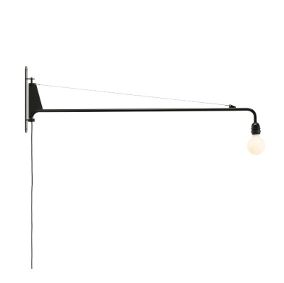 Lampa ścienna Petite Potence czarna Vitra