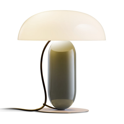Lampa stołowa Gambosa M biało-szara Marset