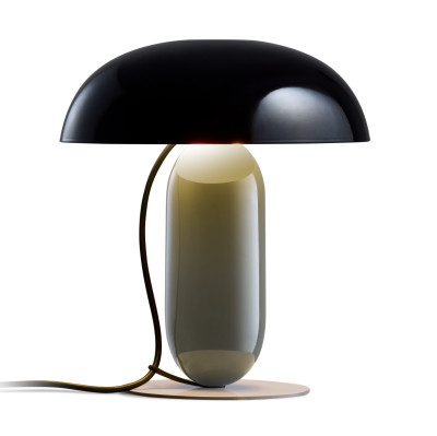 Lampa stołowa Gambosa M czarno-szara Marset