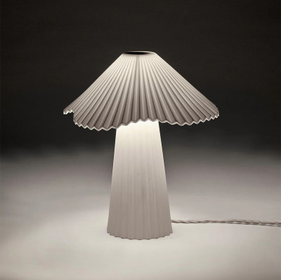 Lampa stołowa Uala 34 cm biała Serax