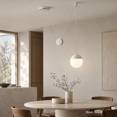 Lampa wisząca Planets 1 opalizowana Brokis