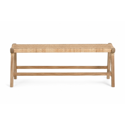 Ławka z drewna teak Beida Kave Home