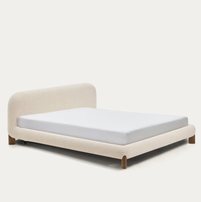 Łóżko Odina 180 cm - nogi jesion orzechowy Kave Home
