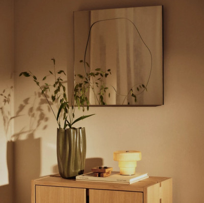 Lustro ścienne Folia 45 cm srebrne Ferm Living