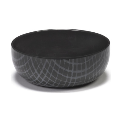 Miska Zuma 19,5 cm czarna 2 szt. Serax