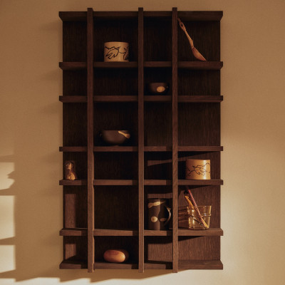 Półka ścienna Tilem 81 cm przydymiony dąb Ferm Living