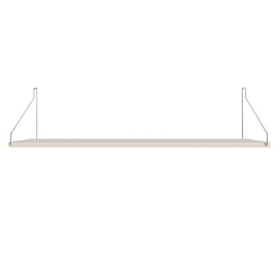 Półka Single 80 cm biała - stalowe wsporniki Frama