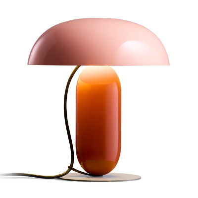 Lampa stołowa Gambosa M różowo-pomarańczowa Marset