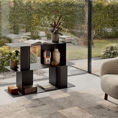 Regał Carv 85 cm czarny Calligaris