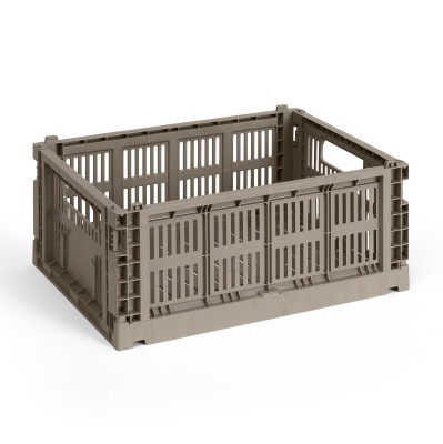 Skrzynka Colour Crate medium szaro-brązowa HAY