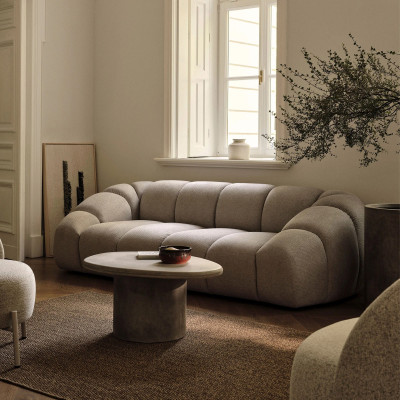 Sofa 3-osobowa Diana ciemnobeżowa Micadoni
