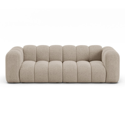 Sofa 3-osobowa Lupine ciemnobeżowy szenil Micadoni