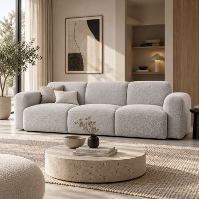 Sofa 3-osobowa Molino jasnoszara Micadoni