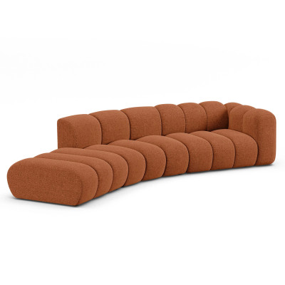 Sofa 5-osobowa Lupine ceglasty szenil Micadoni