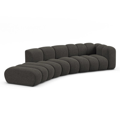 Sofa 5-osobowa Lupine ciemnoszary szenil Micadoni