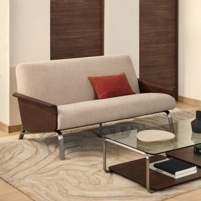 Sofa Amsen 2-osobowa jasnobrązowa Kave Home