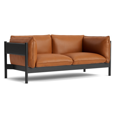 Sofa Arbour 2 osobowa Nevada NV2488 - czarny lakierowany buk HAY
