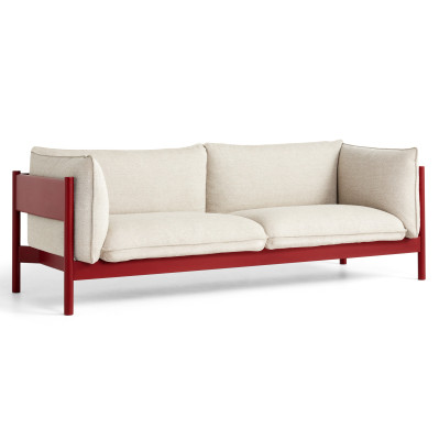 Sofa Arbour 3 osobowa Hallingdal 220 - czerwony lakierowany buk HAY