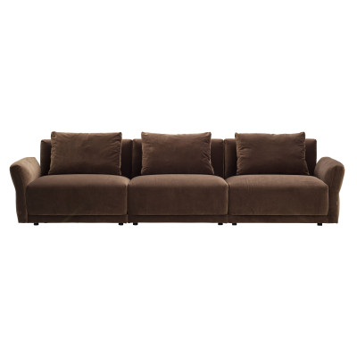 Sofa Bondi 3 osobowa brązowa Furninova