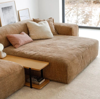 Sofa modułowa Edda ze stolikiem Bloom Teddy brown Sits