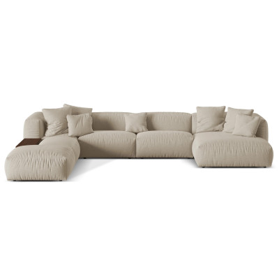 Sofa narożna modułowa Martina jasnobeżowa Micadoni