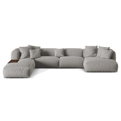Sofa narożna modułowa Martina jasnoszara Micadoni