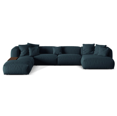 Sofa narożna modułowa Martina niebieska Micadoni