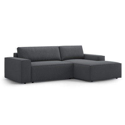 Sofa narożna z funkcją spania Jodie ciemnoszara Micadoni