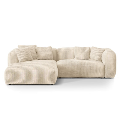 Sofa narożnikowa Martina jasnobeżowy sztruks Micadoni