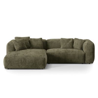 Sofa narożnikowa Martina zielony sztruks Micadoni