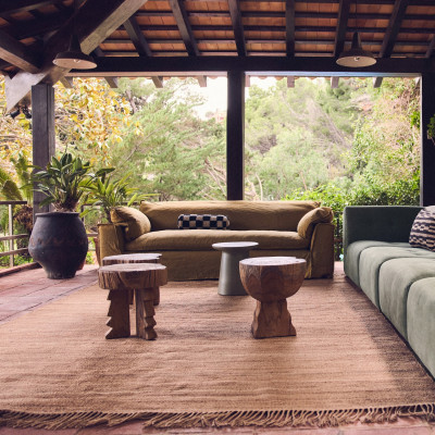 Sofa Nomad 305 cm Linen burnt ochre HKliving