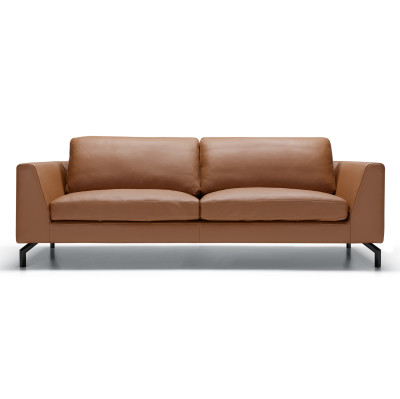 Sofa Ohio 3 osobowa brązowa skóra Sits