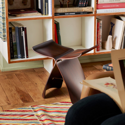 Stołek Butterfly palisander Vitra