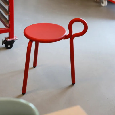 Stołek Lasso czerwony &k Amsterdam