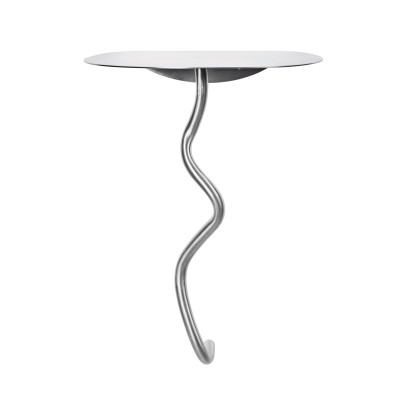 Stolik ścienny Curvature srebrny Ferm Living