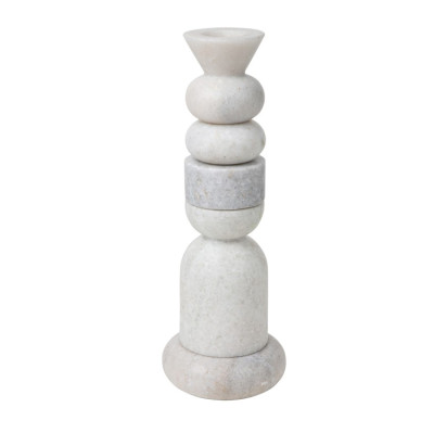 Świecznik Stone biały Tom Dixon