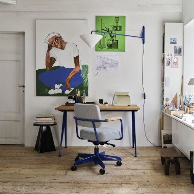 Taboret Metallique czarny Vitra