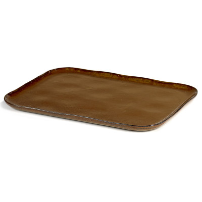 Talerz obiadowy La Nouvelle 32 cm brązowy Serax